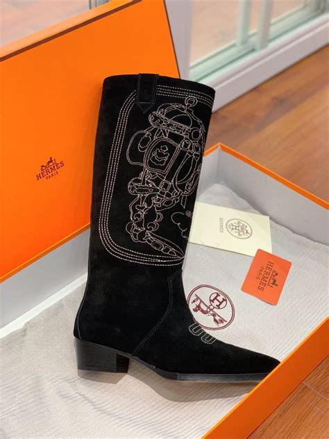 hermes cowboy boot|hermes denim boots.